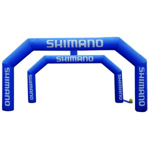 China 10m simple halloween advertising inflatables marathon race inflatable rainbow event entrance maze arches factory