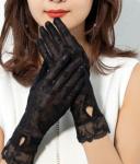 Spot Sun Protection Gloves Womens Summer UV Driving Thin Long Style Lace