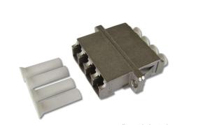 China High Return Loss ROHS LC Quad Fiber Optic Adapter factory
