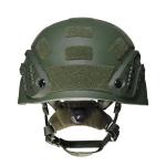Black Tactical Ballistic Helmet with Impact Resistance Ballistic Protection /