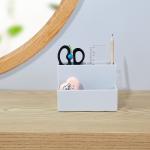 Girl Heart Table Brush Office Plastic Stationery Organiser