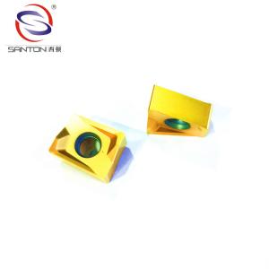 China High Feed MT CVD Coated Inserts Golden Coating C6 Carbide inserts factory
