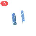 jiayang aglet painting color blue color mesh brass tips aglets brass tip