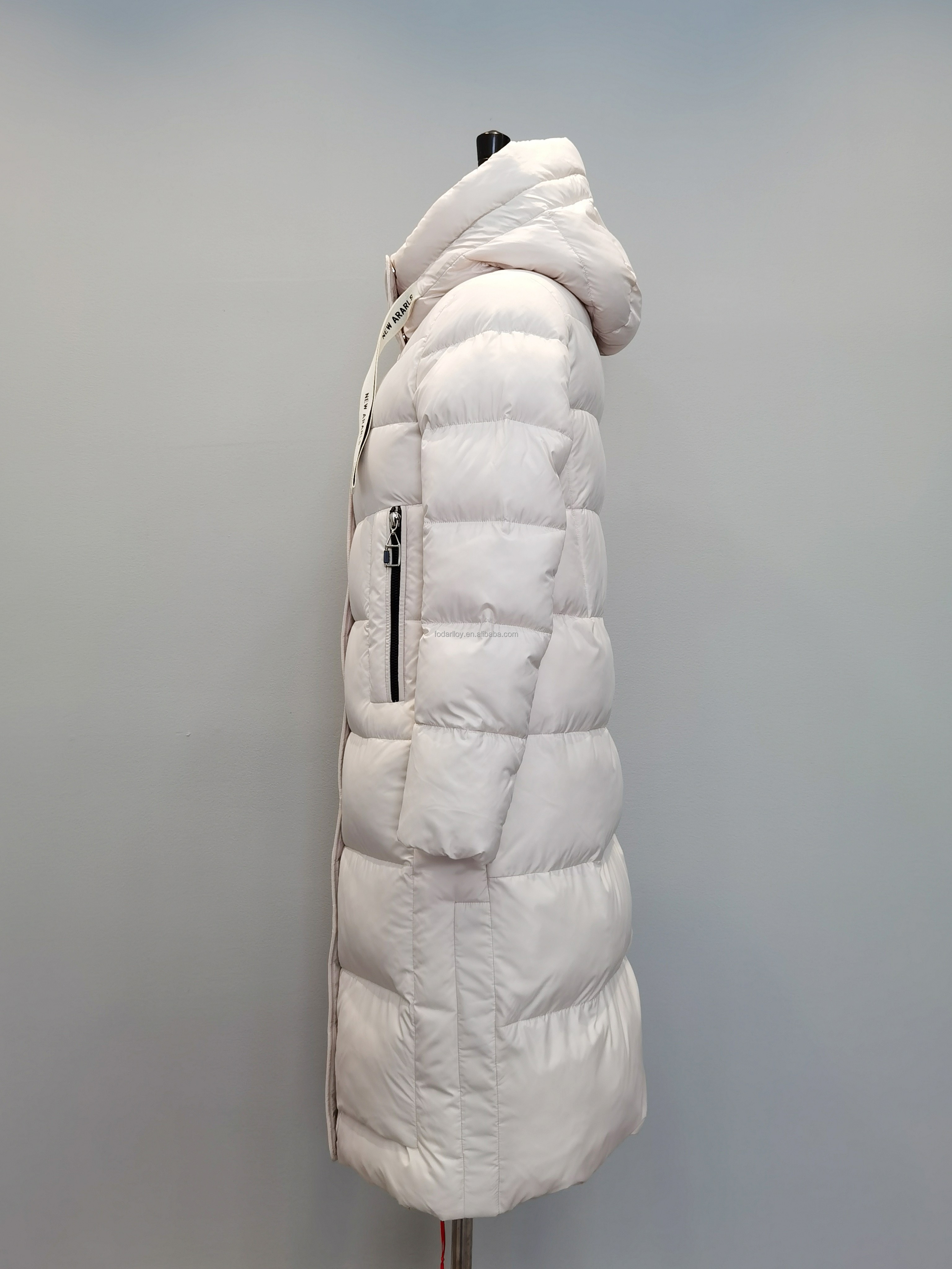 FODARLLOY Ladies Warm Hooded Cotton-padded Clothes Slim Long Down Winter Jackets Women Coats Woman Coat C77W