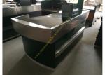 Stable Retail Metal Cashier Checkout Counter Dark Green Floor Standing