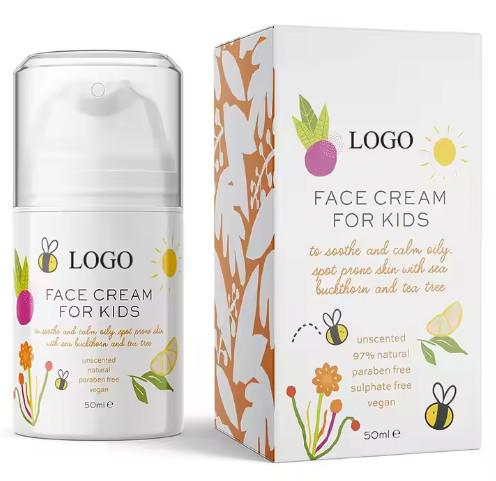 Private Label Face Cream Moisturizer For Kids Nourishing And Calming For All