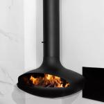 Diameter 600mm Wood Burning Fire Pits Indoor Decor Hanging Wood Fireplace