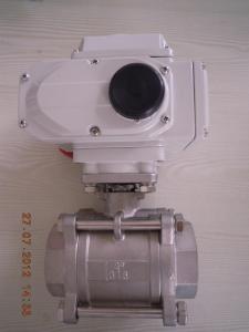China Electric Stainless Steel DN10 - DN100 Ball Valve for gas, steam, water and oil factory