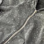 Oem Heavyweight Zipper Hoodie Custom 100% Cotton Terry Hoody Sweatshirt