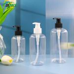 Clear Plastic Shampoo Bottles 300ml 500ml Empty Shower Gel Bottles