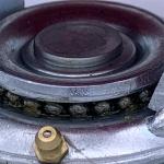 100mm Polyurethane Cast Iron Wheel Precision Ball Bearing Caster Wheel