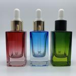 5ml 10ml 15ml 20ml 30ml 50ml 100ml Gradient Color Square Glass Essential Oil