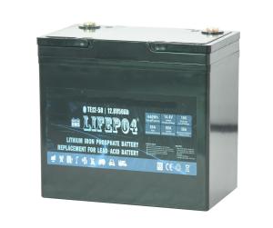 China ABS Portable Backup Power Lithium Battery Lifepo4 12v 50ah factory