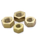 M1.4-M24 Stock Brass Hex Jam Nuts DIN934 Standard Grade A2 For Bicycles