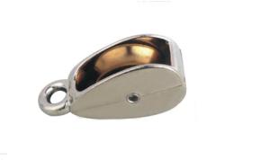 China Small Zinc Alloy Single Wheel Fixed Eye Die Cast Pulley Lifting Pulley Block factory