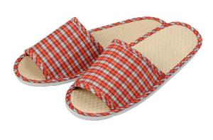 China terry towelling hotel slippers factory