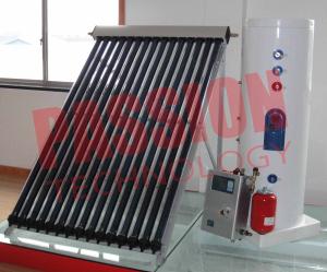 China Professional White Split Solar Water Heater With Heat Pipe Solar Collector factory