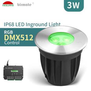 China IP68 90LM Outdoor Ground LED Light IK10 3W DC24V factory