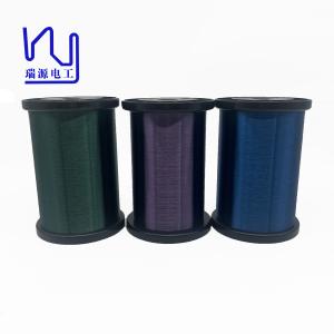 China Custom Purple Color Enameled Copper Wire Poly Magnet Wire For Guitar Pickup Windings factory