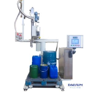 China Automatic Electric Visual Type Pallet Filling Machine for Beverage &amp; Chemicals with 220V 415V 440V Power Options factory