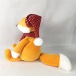 Christmas Stuffed Fox Short Soft Plush Toy Children'S Companion Doll