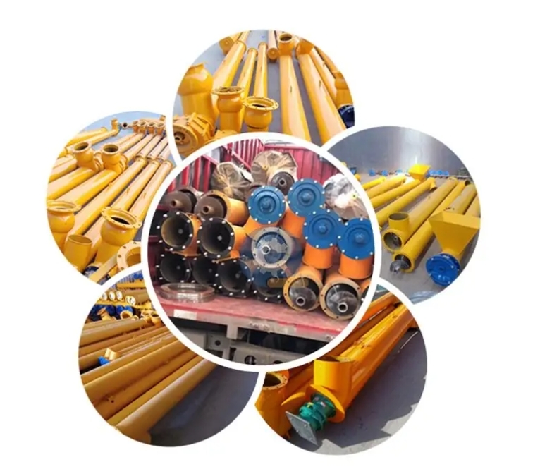 5kW Spiral Screw Conveyor Machine Automatic For Smooth Material Transfer