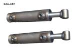 Dump Trailer Double Ended Hydraulic Ram , 4 Inch Hydraulic Hoist Cylinder Steel