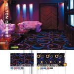 China factory bright color printed 3D carpet for club