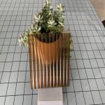 Decorative Building Material 4mm-6mm Bronze Patterned Glass for Interior
