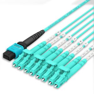 MPO To LC OM4 40G Multi Mode Patch Cord 3 Meter 12 Core High Density PVC/LSZH
