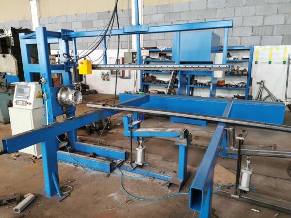 CNC Light Pole Door Cutting Machine, Max diameter 350mm, max cutting length