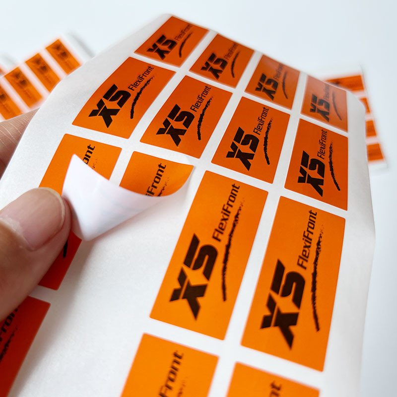 Custom Private Labels Coated Paper Adhesive Sticker Four Color Printing
