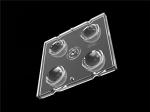 50*50mm 60 Degree 4 In 1 LED Light Lens PC Material For Flood Lighting SMD7070/