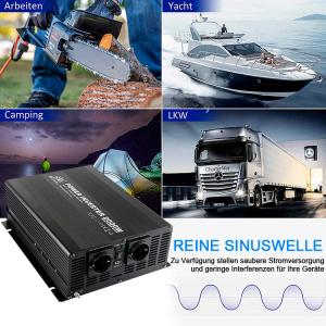 China Single Phase Black Modified Sine Wave Power Inverter 2KW for Off Grid Solar system factory