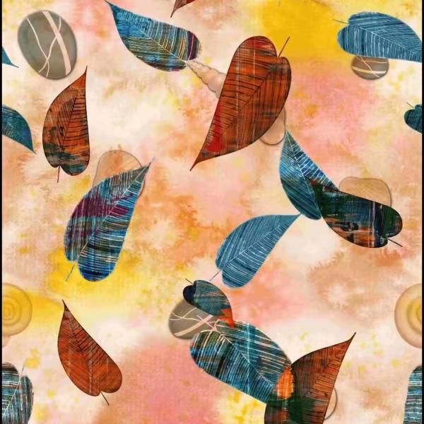 Recycled Customized Printed Satin Polyester Elastic Digital Print Silky Satin