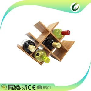 China Fun shaped bamboo folding wine rack wholesale factory