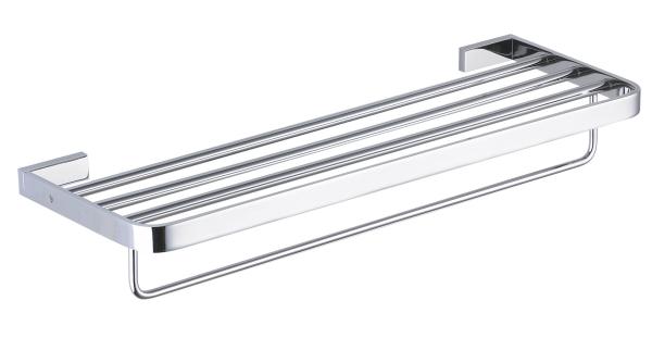 Double towel rack86011B-Square &Brass&Chrome &Bathroom Accessories &kitchen
