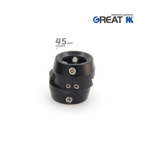 China Light Weight Aluminum Prosthetic Double Head Sliding Adaptor 45mm factory