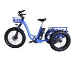 Aluminum Alloy Frame 48V 500W 3 Wheels Electric Cargo Tricycle with 24"x4.0 Fat