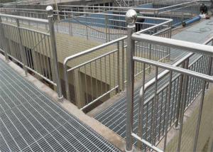 China 25x5 Galvanized Walkway Grating / 75mm Pitch Bearing Bar Grating factory