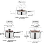 Amazon Top Seller Multipurpose 6PCS Pot Stainless Steel Frying Pan Cookware Sets