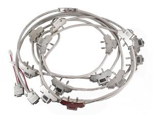 2000mm Length Machine Tool Industrial Wire Harness DB9 Serial Interface Harness