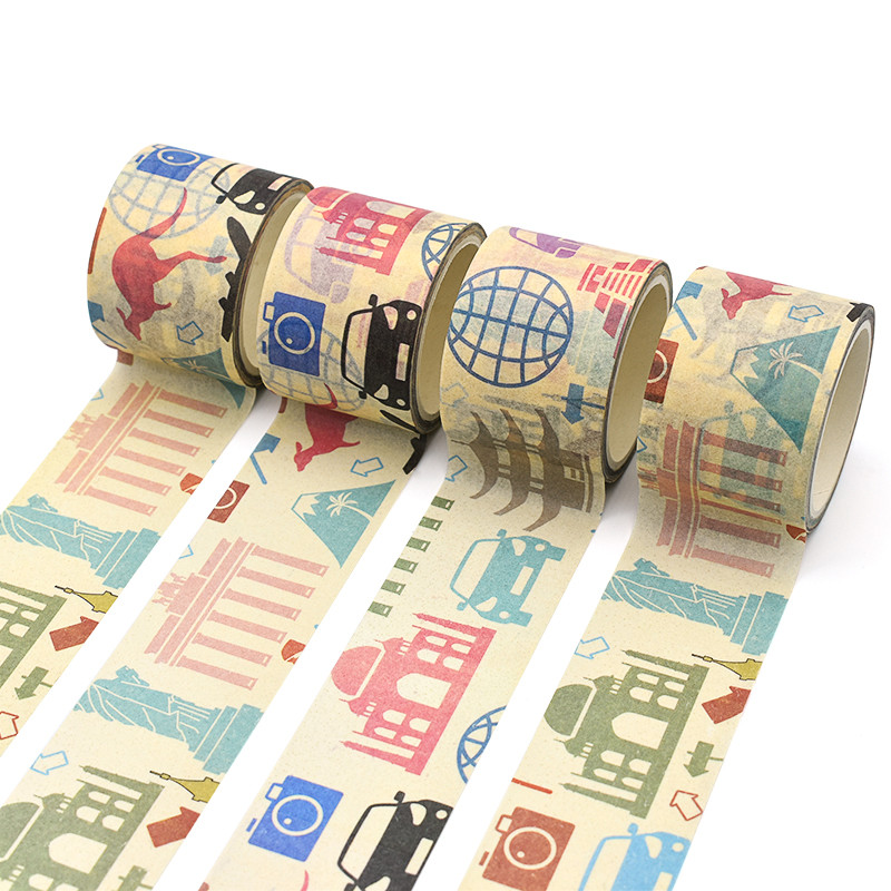 Anti UV Colorful Art Design Width 30mm Decorative Washi Tape