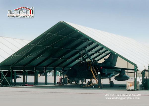 China Special Fabric Aircraft Hangar Tent 30M Width With Glass Wall factory