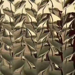 China 2000mm Stamped Water Wave Stainless Steel Panel 316L Water Ripple Sheet For Ceiling factory