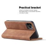Stylish Magnetic Flip Cover PU Leather TPU Holder Mobile Phone Case for iPhone12