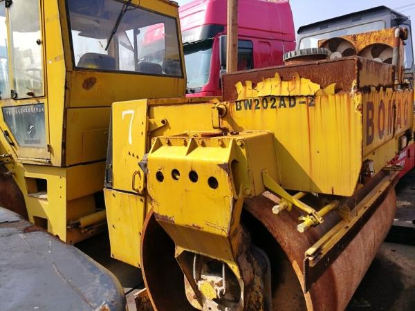 bomag BW202 compator used road roller germany roller compact four tires roller