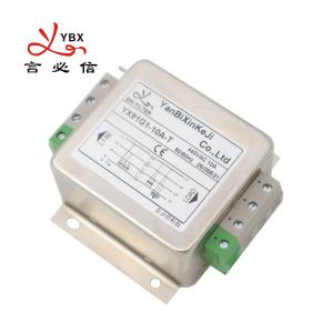 Four Wire Terminal Block Three Phase Emi Filter 1~10a Rated Current 440vac Voltage