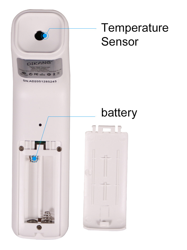 Handheld Infrared Forehead Thermometer Gun Precise Sensor 70kPa-106kPa