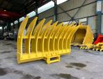 Q355B Excavator Rake Bucket For Land Clearing Hitachi 200 Cat 320 Komatsu 210